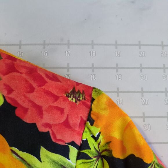 Vintage Rampage Blazer Jacket Womens S Yellow Pink Floral Two Buttoned Y2k - Picture 10 of 12